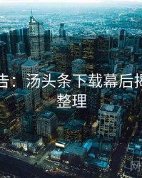 高能警告：汤头条下载幕后揭秘爆点整理