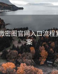 2024年微密圈官网入口流程复盘全档案